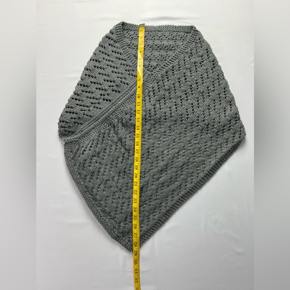 Hand Knitted Poncho Scarf - Picture 7 of 8